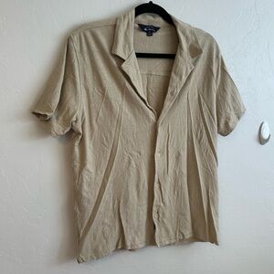 Ben Sherman Tan Short Sleeve Button Up Shirt